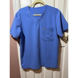 Figs Leon Scrub Top Mens S Blue FM1500 PO 2436
